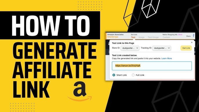 How to Get Affiliate Links from Amazon?